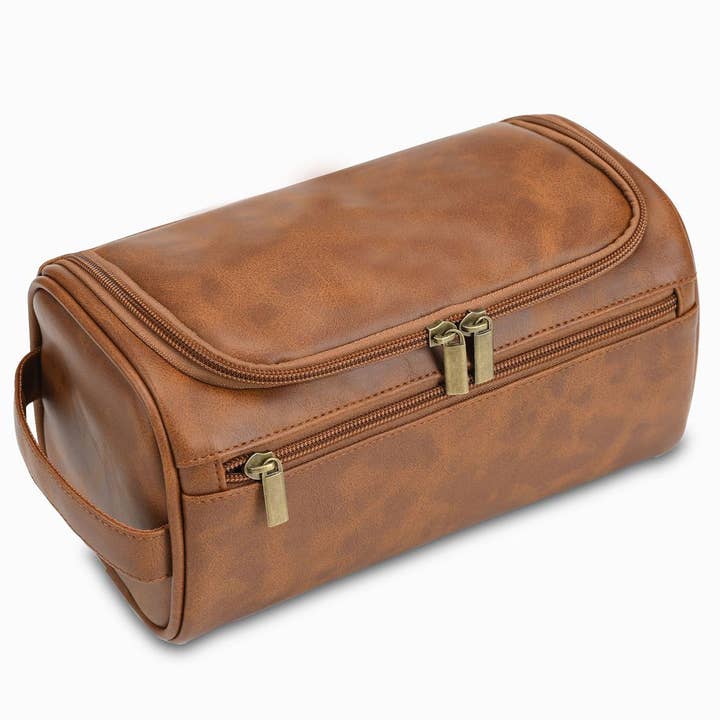 ACCITY - Wholesale Makeup/Cosmetic Bag - RETRO TRAVEL PU LEATHER COSMETIC BAG_CWAB05767