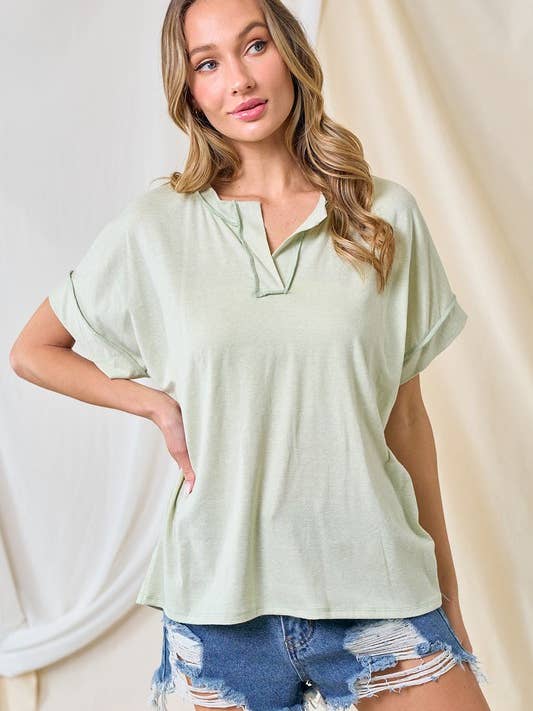 LMT3970-S-A simple Day Top for wholesale by lovely melody