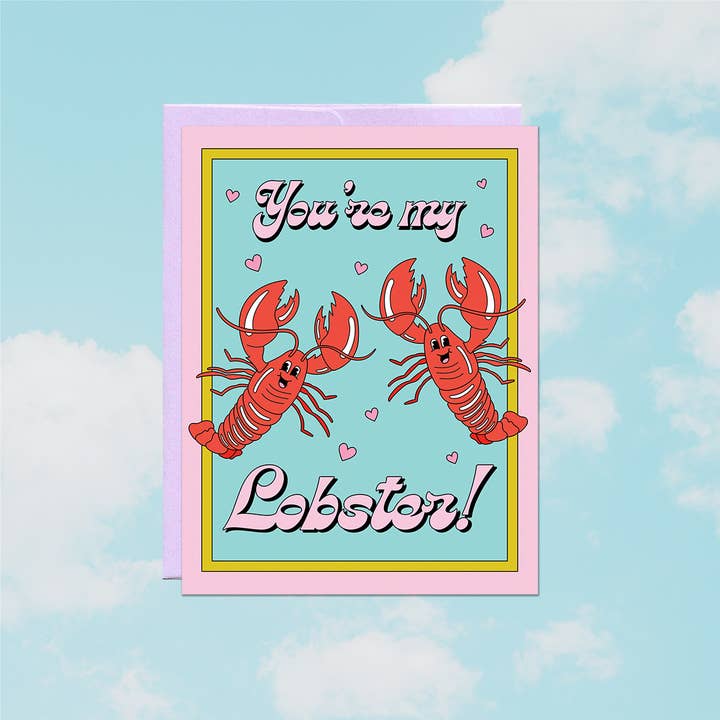 Party Mountain Paper co. - Wholesale Love Card - You're My Lobster | Love Card1
