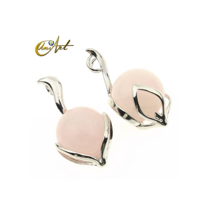 UniArt - Wholesale Individual Charm/Pendant - Natural Stone Fox Pendant