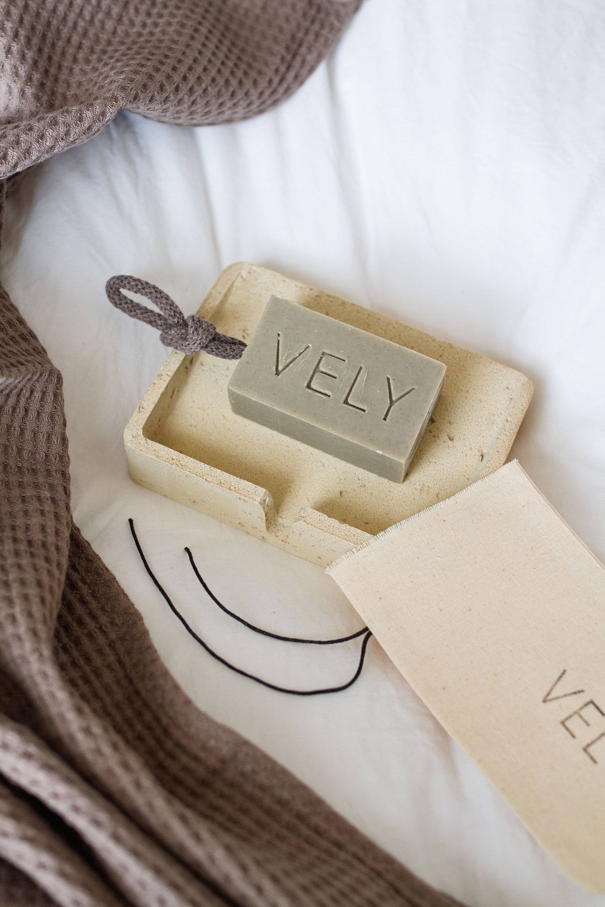 The Vely Soapery - Wholesale Bar Soap - Natural Handmade Soap On A Rope "Sea Meditation" 1