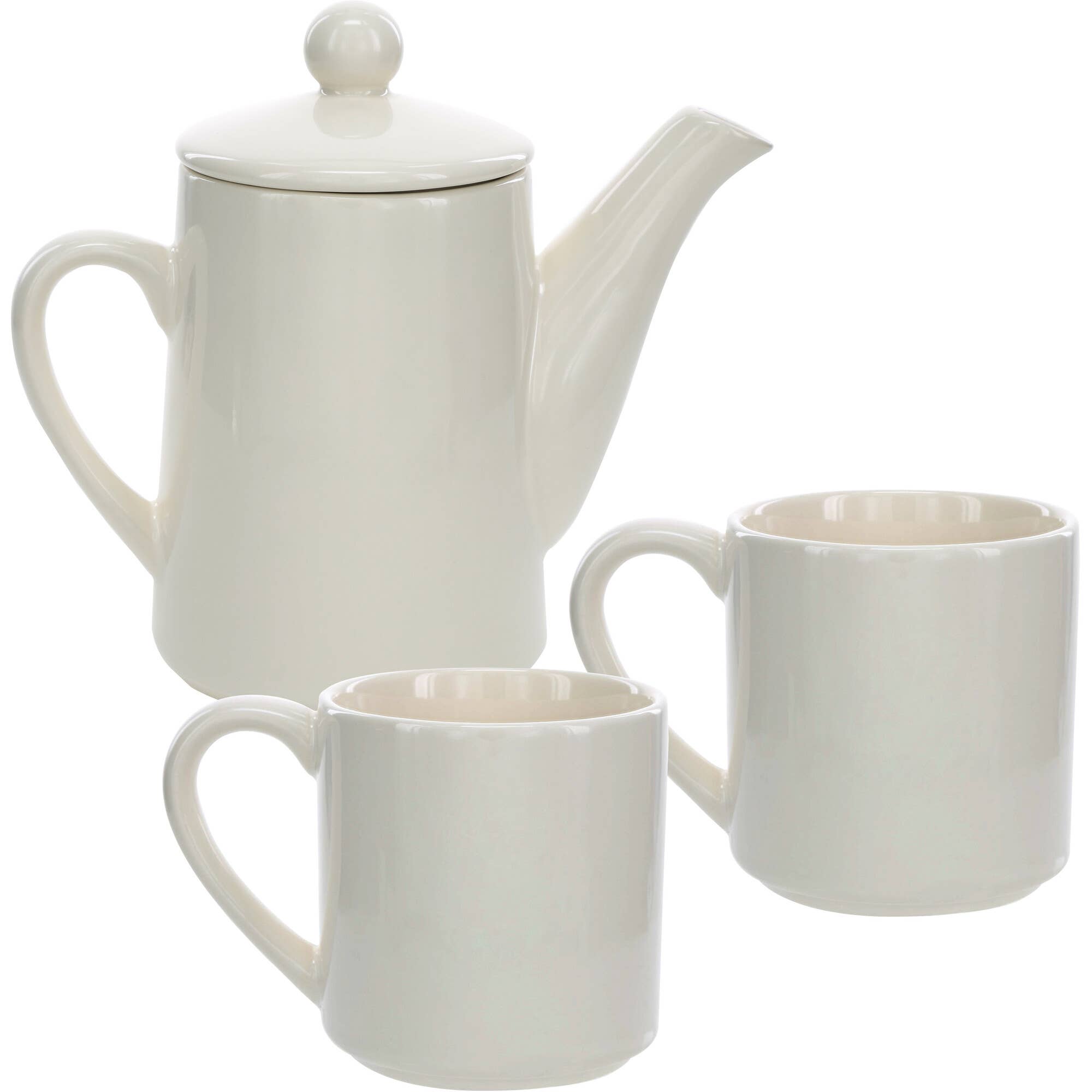 Pavilion – wholesale Tea set – Live, Laugh, Love - 15 oz Teapot With Two 8 oz Cups3