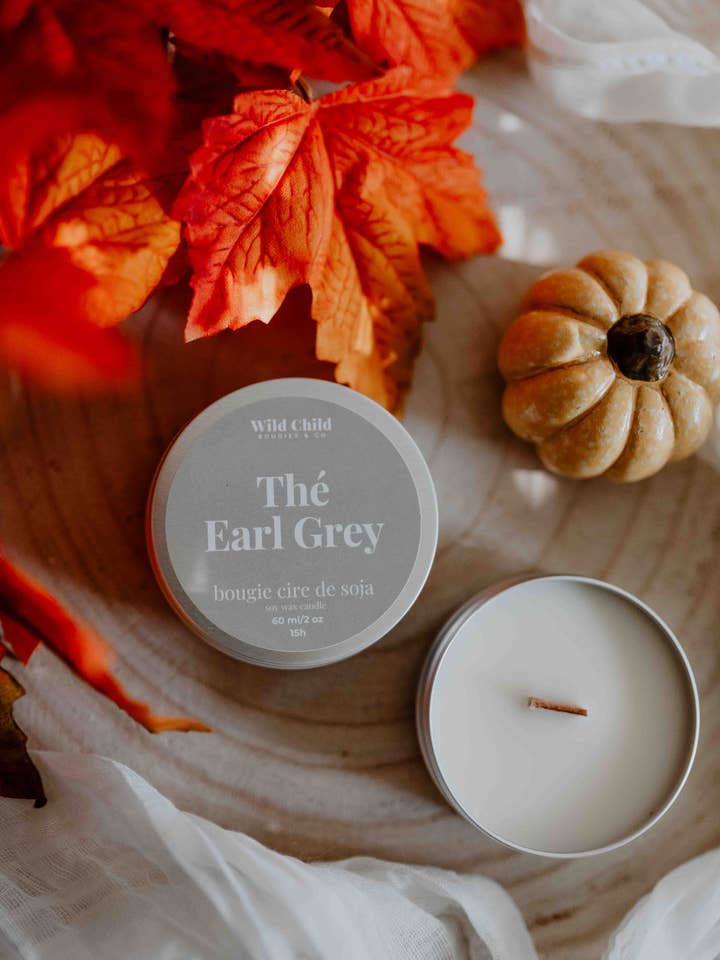 «Earl Grey Tea» - Candela profumata naturale - 15h per la vendita all'ingrosso da parte di WILD CHILD Bougies & Co