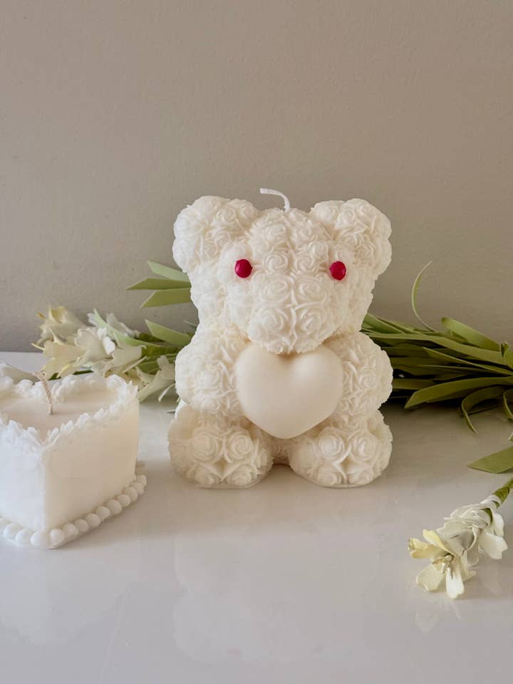 Rose bamse for engroshandel hos Believe Candle