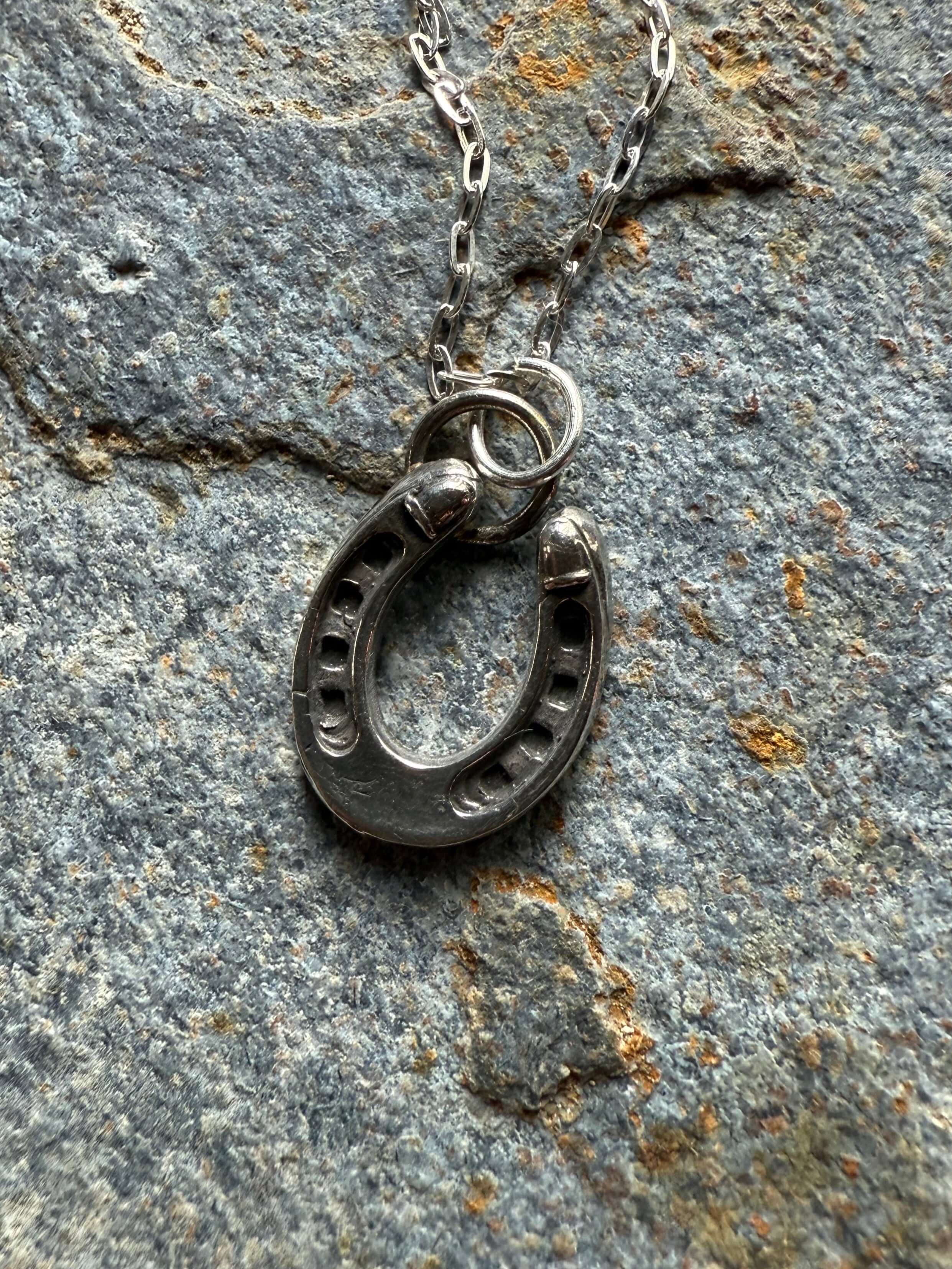 Wild Mountain Soul Designs - Wholesale Pendant/Charm Necklace - Silver Western Horseshoe Pendant1