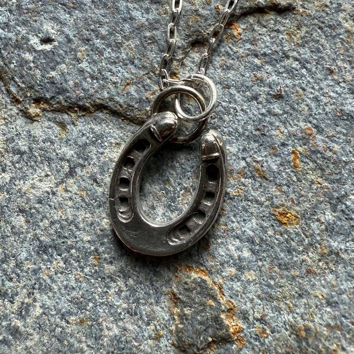 Wild Mountain Soul Designs - Wholesale Pendant/Charm Necklace - Silver Western Horseshoe Pendant1