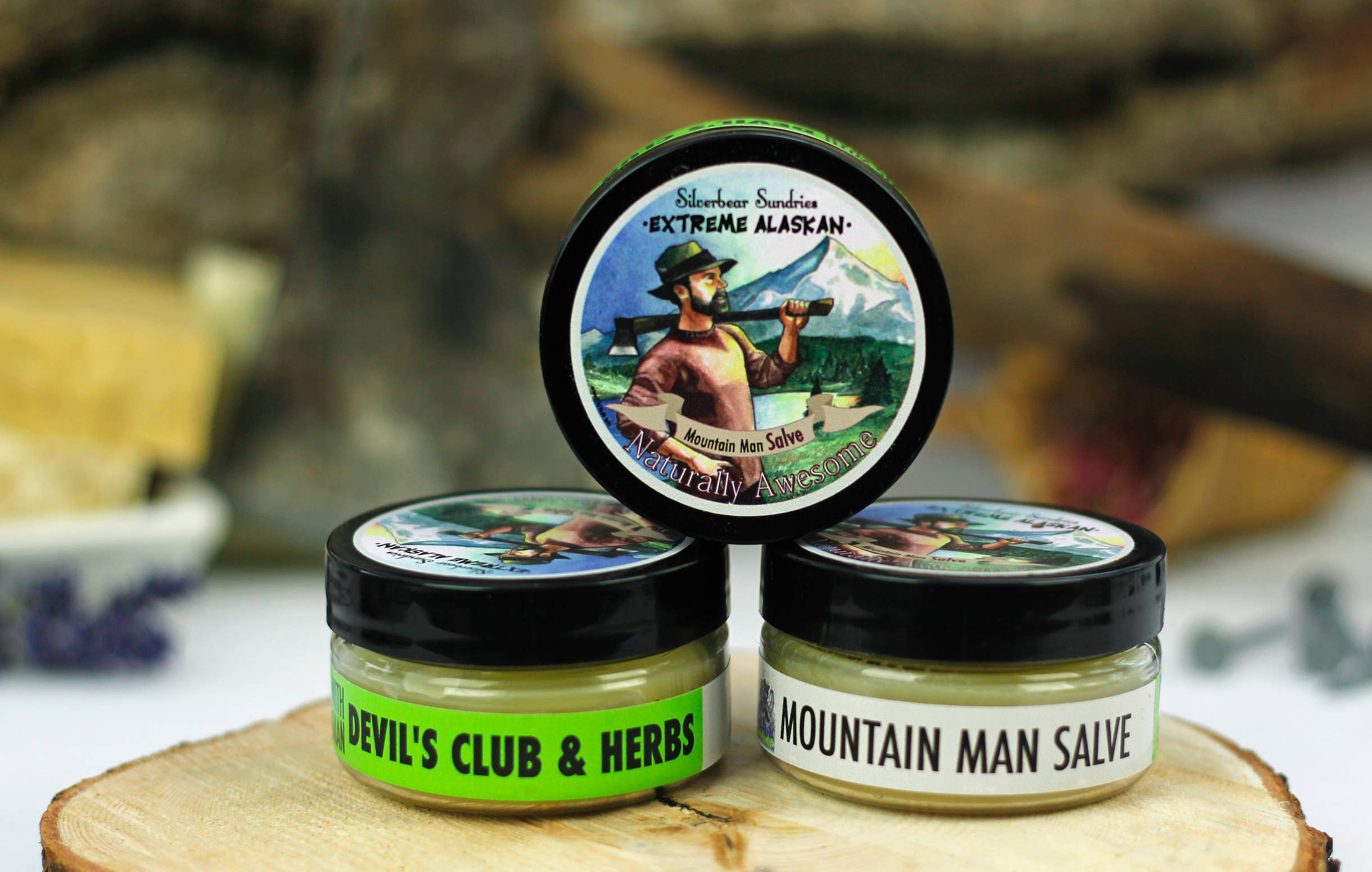 Silverbear Sundries - Wholesale Healing salve/balm/cream - Extreme Alaskan Mountain Man Devil's Club Salve