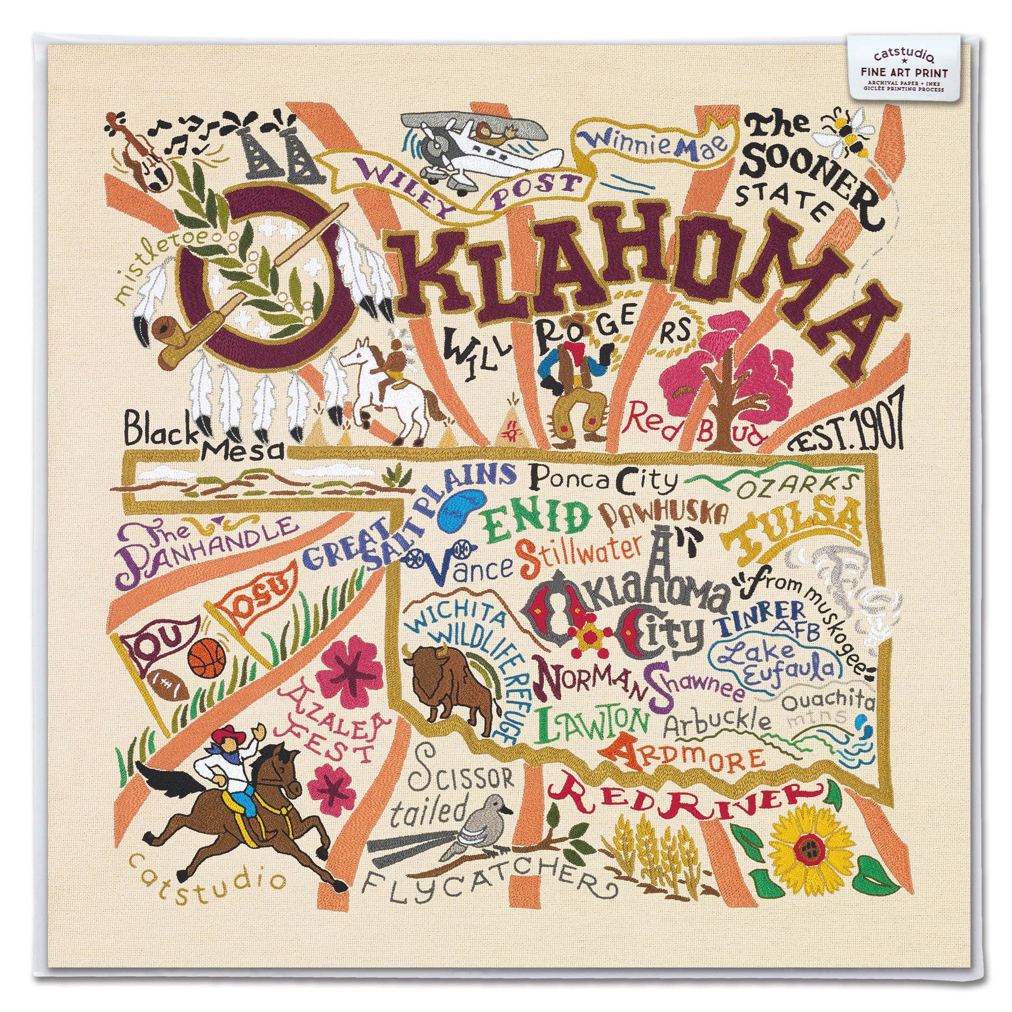 catstudio - Wholesale Art Print - Oklahoma Fine Art Print1