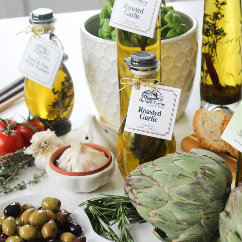 Hongar Farms - Wholesale Olive Oil - Roasted Garlic EVOO Blend – Robust Flavor (250mL Cruet)3