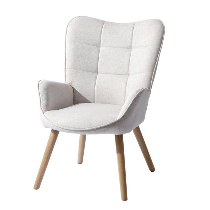 HOMYCASA DESIGN INC - Wholesale Chair - Modern Tufted Accent Chair with Suede Finish in Brown21