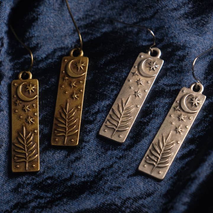Muna Moth – wholesale Dangle earrings – Celestial Plant Earrings