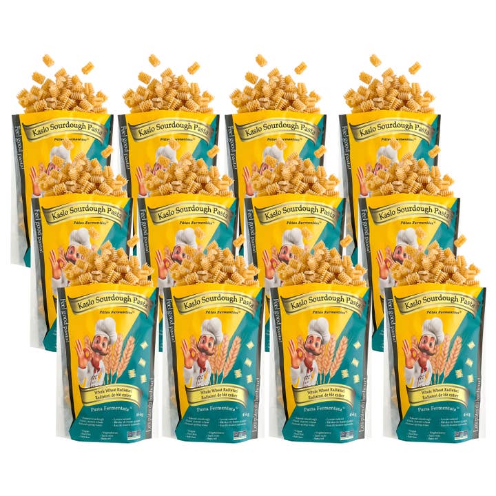 Classic Sourdough Whole Wheat Radiatori Pasta for wholesale by Kaslo Sourdough Pasta (USA)