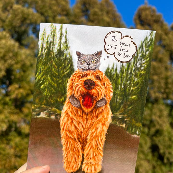 Mile Markers – wholesale Thank you card – Thank You Friend|Hiking Greeting Card|Dog Cat Greeting Card5