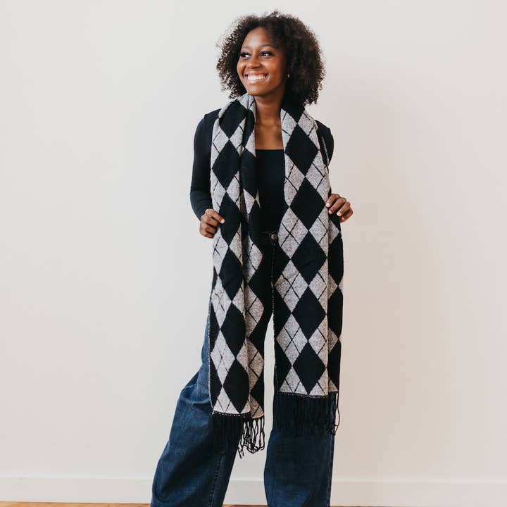 Pretty Simple - Wholesale Scarf - Women's - Always Classy Argyle Plaid Scarf