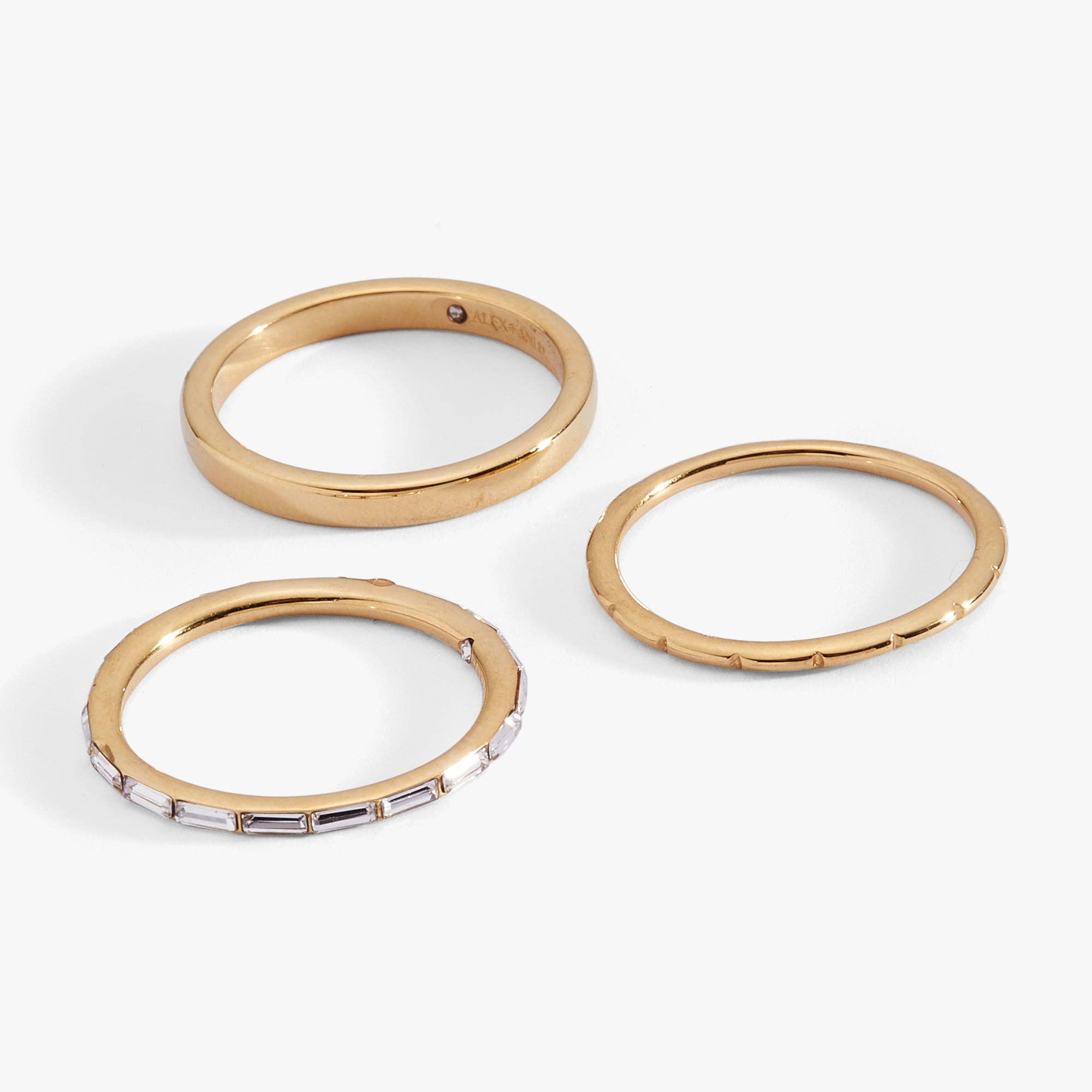 Alex and Ani - Wholesale Band/Stacked Ring - Baguette Stacking Ring Set of 30