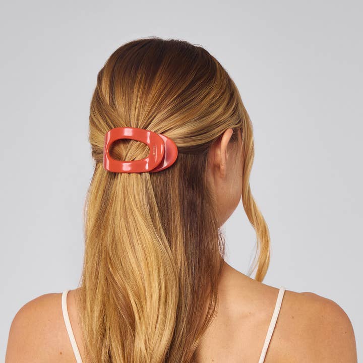 KITSCH - Wholesale Hair Clip - Women's - Recycled Plastic Flat Cloud Clip - Cherry