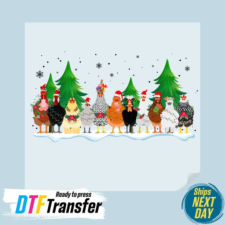 Christmas Chicken DTF Transfer and other Purchase Wholesale christmas chicken. Free Returns & Net 60 Terms on Faire trending on Faire.