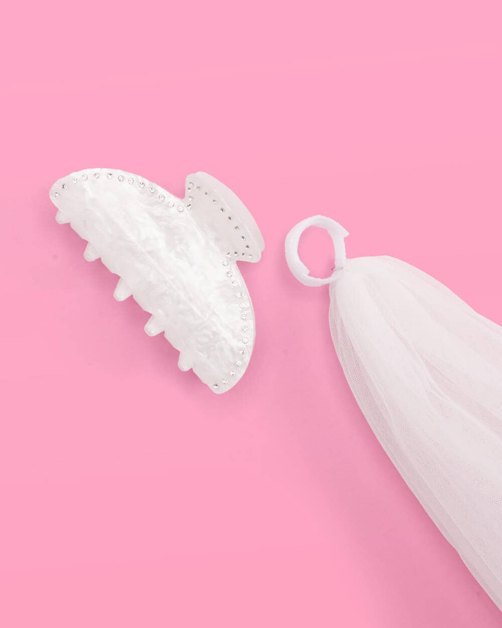 xo, Fetti - Wholesale Hair Clip - Women's - Bachelorette Party Veil Claw Clip, Bride Gift, Accessory2