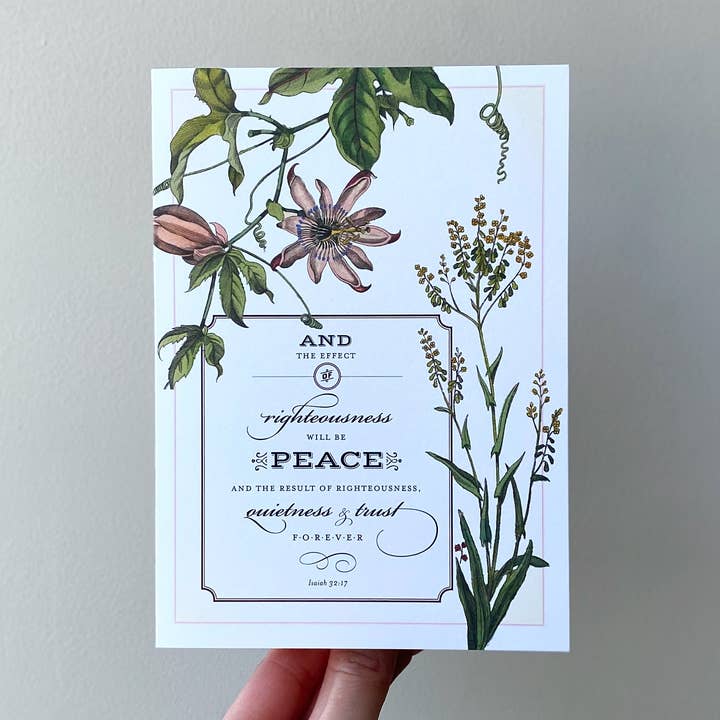 Carte de l'Écriture sur le Calme et la Confiance pour la vente par The Happy Envelope