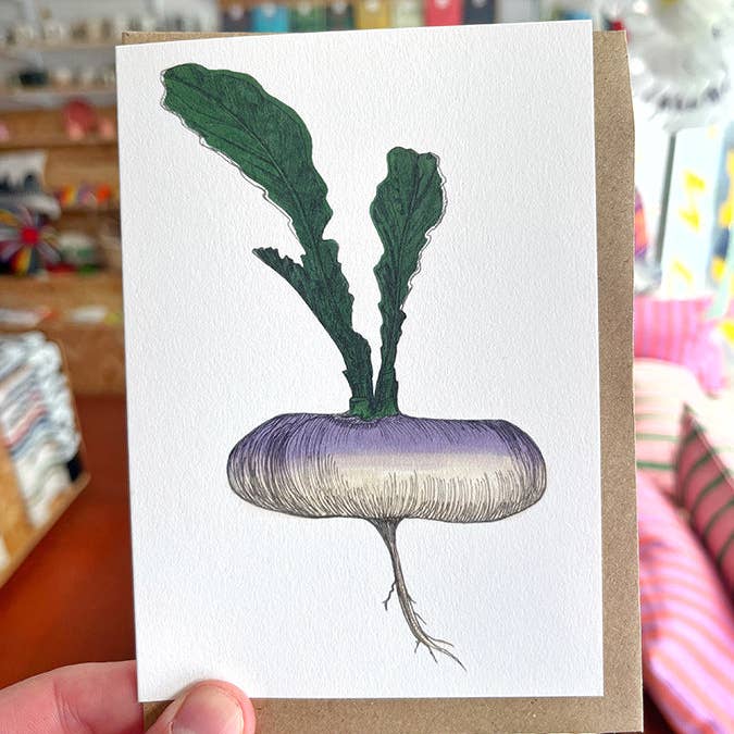 lottieday – wholesale Everyday greeting card – Purple Turnip Greetings Card