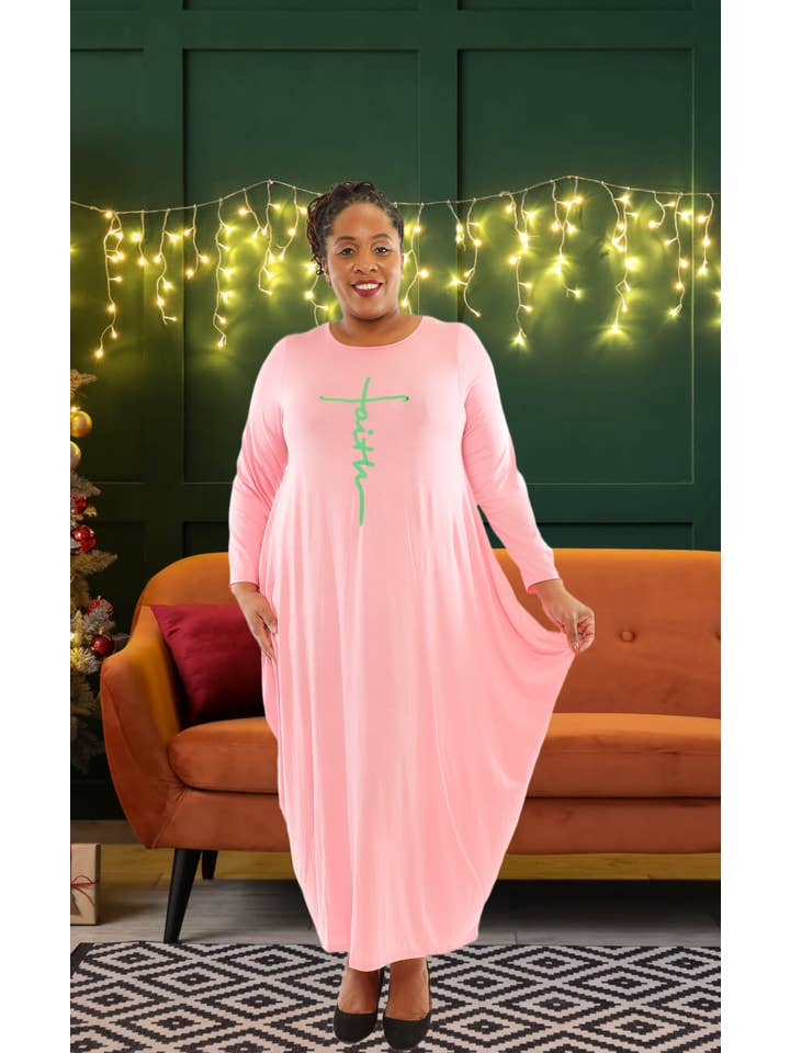 KaraChic - Wholesale Jurk - Dames - „FAITH” maxi-comfortabele oversized jurk met lange mouwen voor dames5