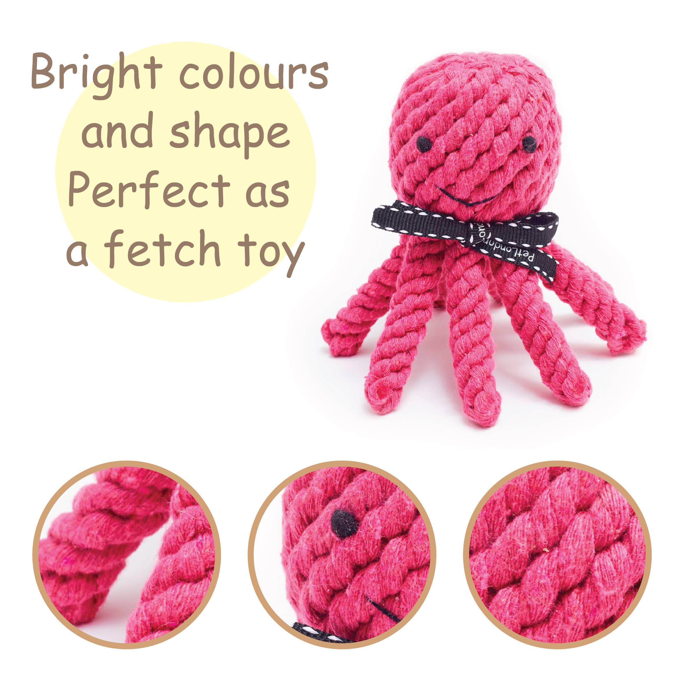 PetLondon - Wholesale Pet Rope Toy - Dog - Rope Octopus Dog Toy2