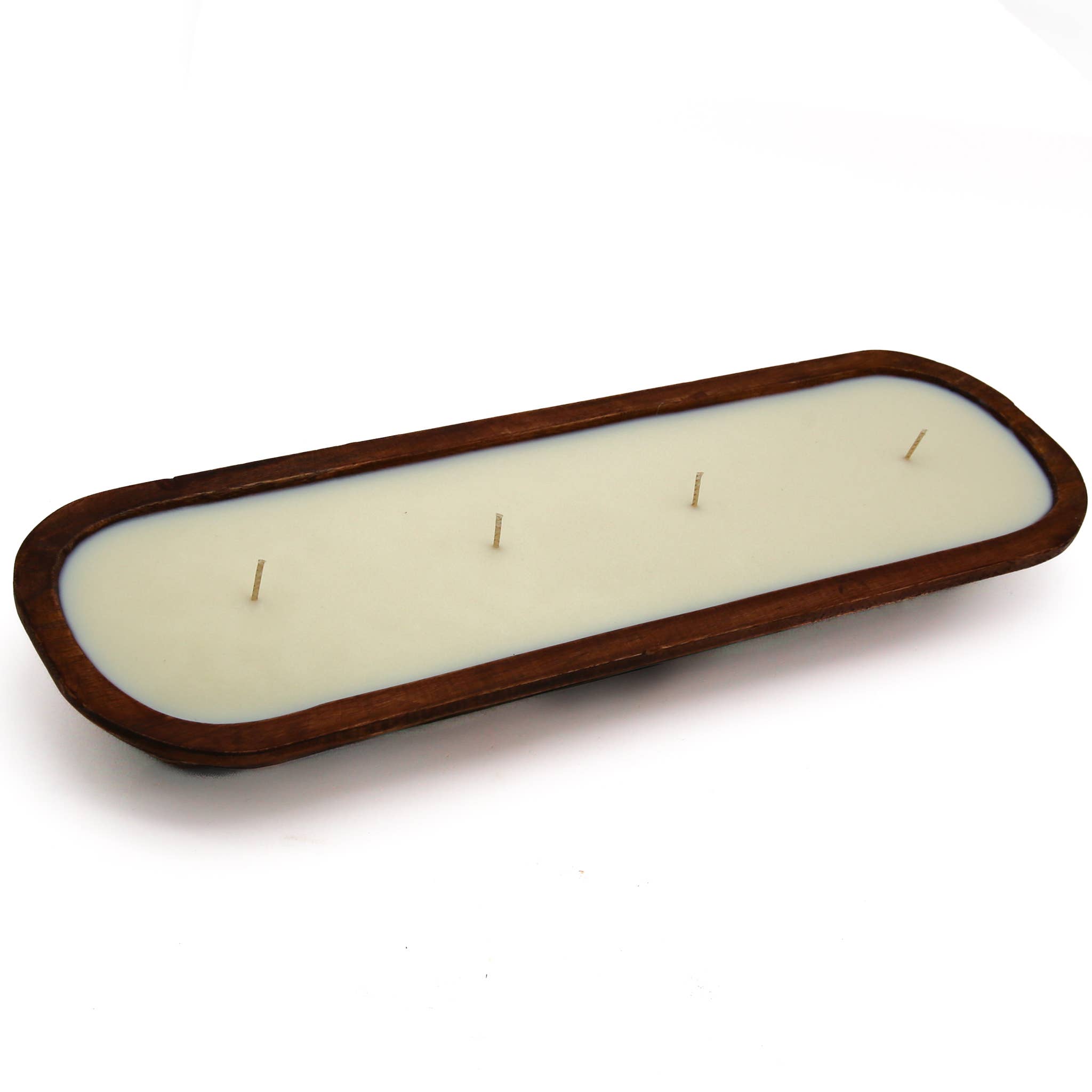 Forever Green Art - Wholesale Jar/Filled Candle - 19" Bread Bowl Candles | Mango Wood5