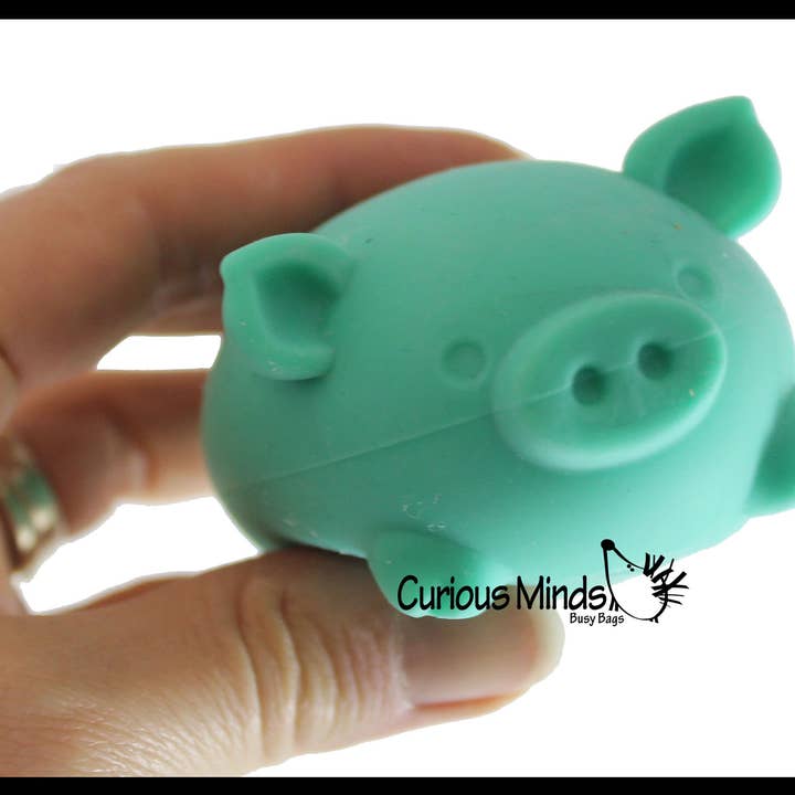 1 Pig Nee Doh Soft Fluff- Filled Squeeze Stress Ball for wholesale by Curious Minds Toys