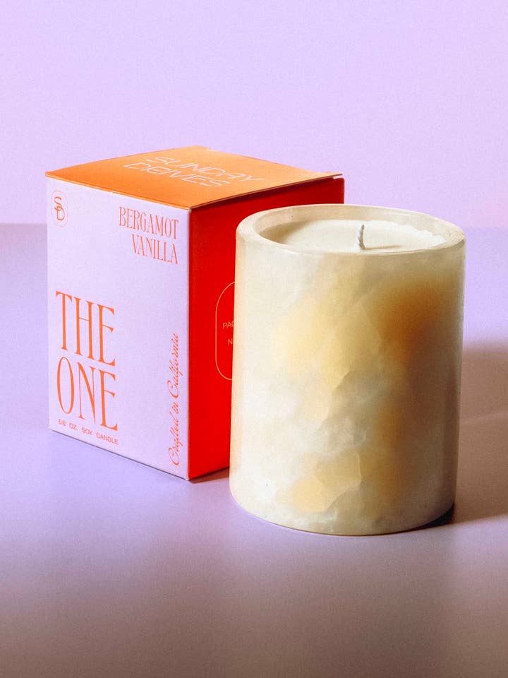Candela Onyx al Bergamotto e Vaniglia per la vendita all'ingrosso da parte di Sunday Drives