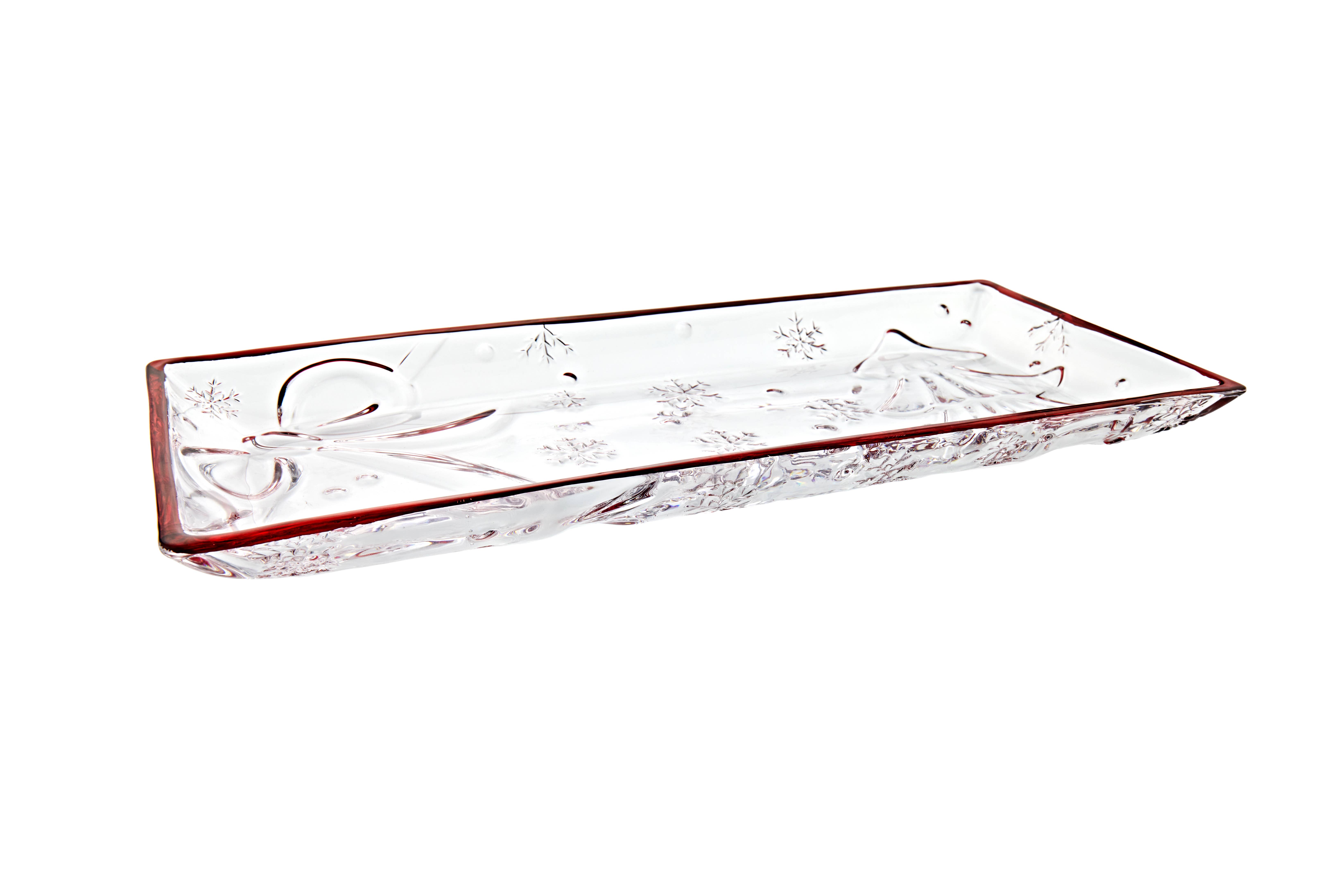 Godinger - Wholesale Decorative Tray - Holiday Tree and Bow Tray - Christmas Decor1