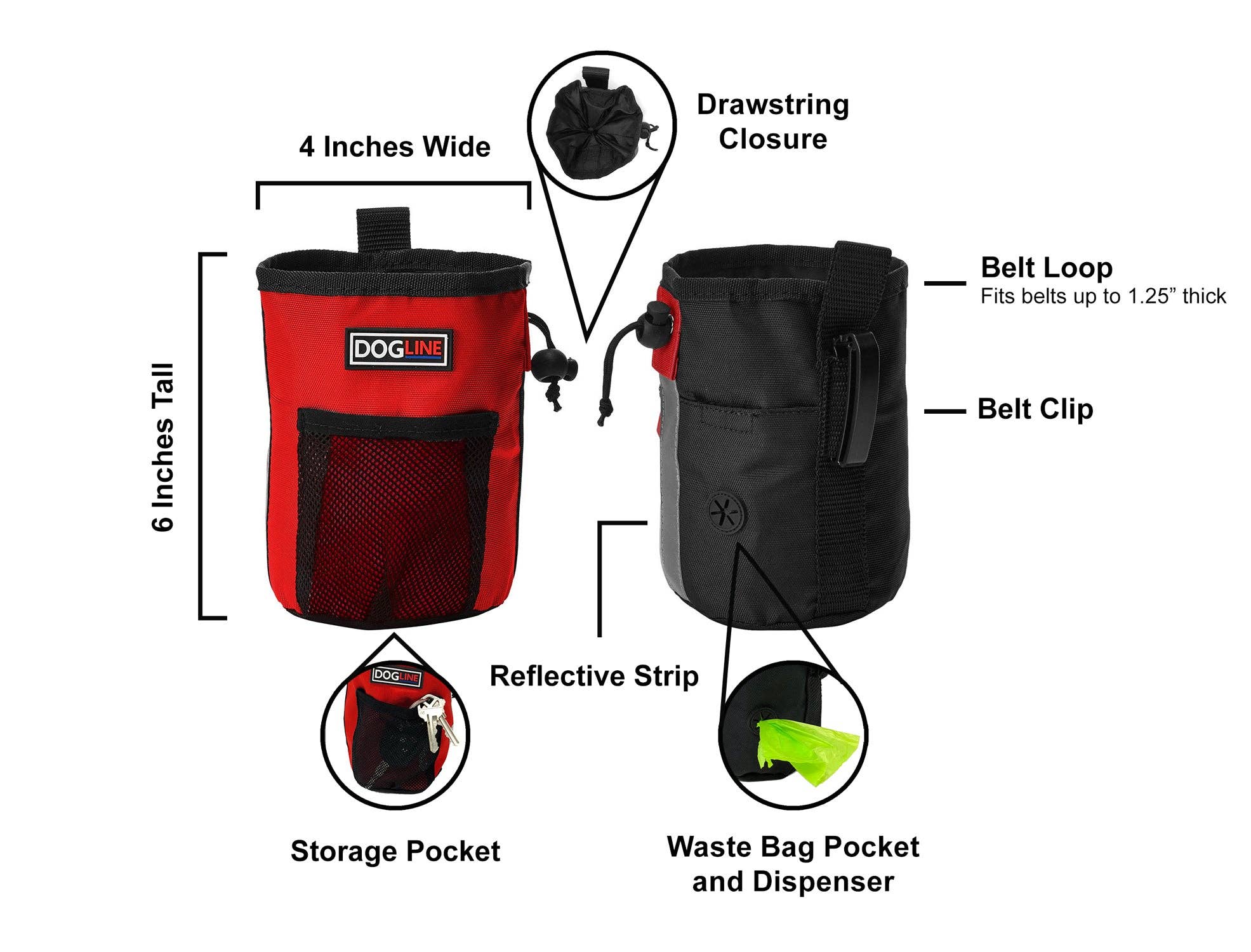 Dogline – wholesale Pet poo bag dispenser – Beta Treat Pouch + Built-In Waste Bag Dispenser24