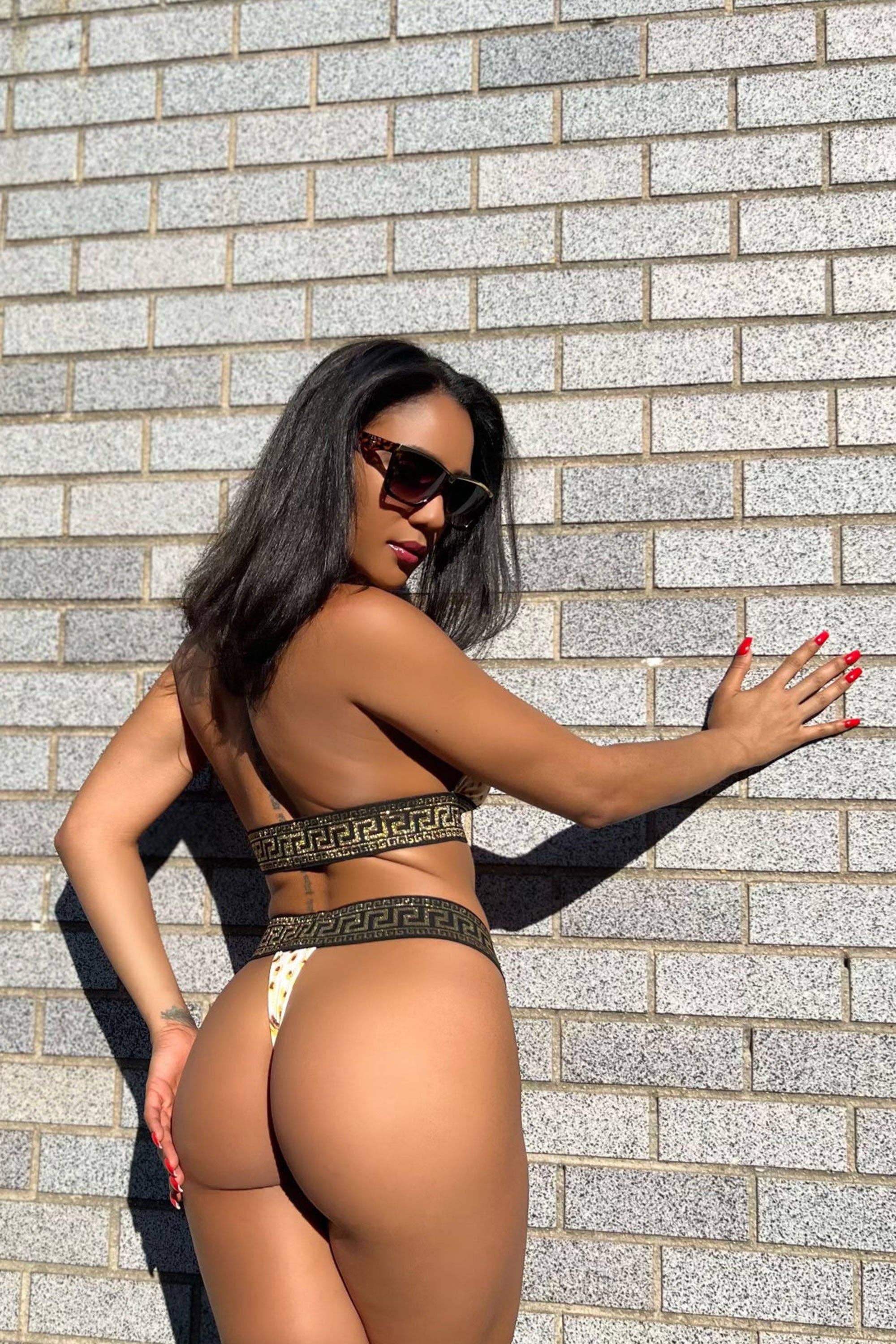 Luipaard bloemen Karina Bikini voor groothandel op Faire1