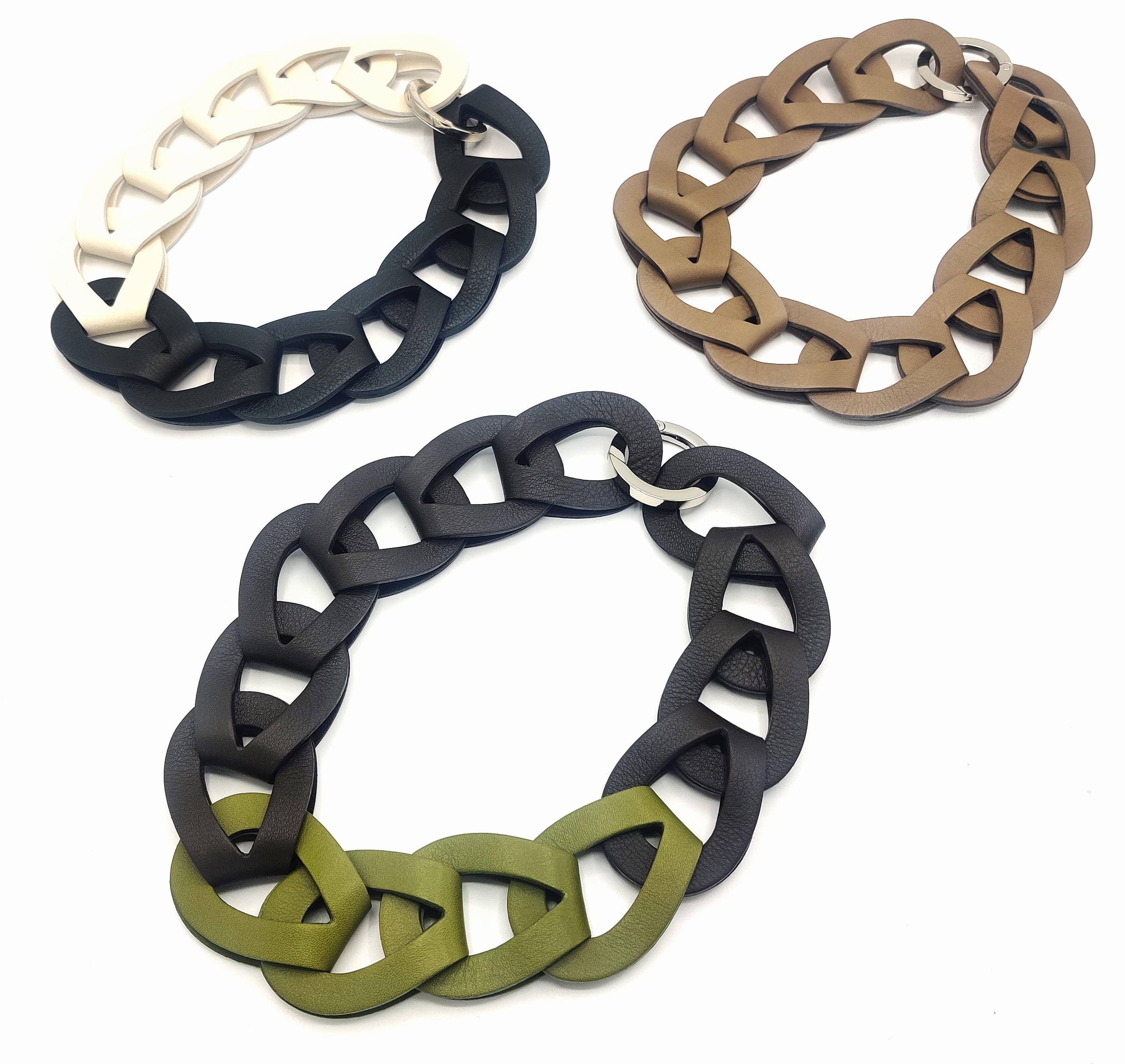 Rosalba Galati SRL – Engroshandel Led/kæde halskæde – Otto Pelle læderhalskæde1