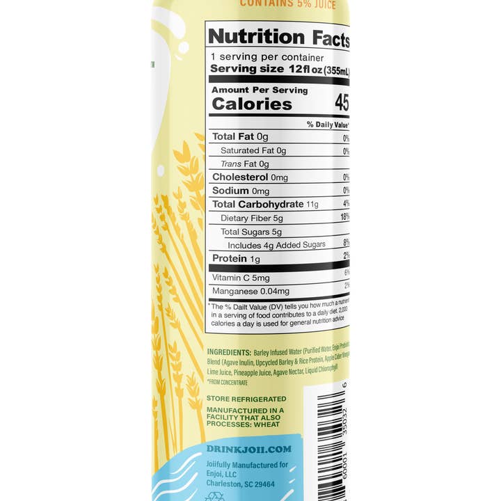 Joíí Barley Water - Wholesale Non-alcoholic aperitif/mocktail - Joii Barley Water - Pineapple Chlorophyll2