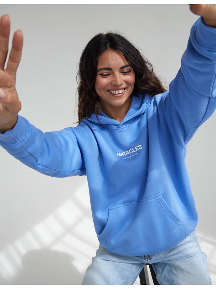 Elevated Faith - Wholesale Hoodie - Women's - Miracles Blue Unisex Hoodie