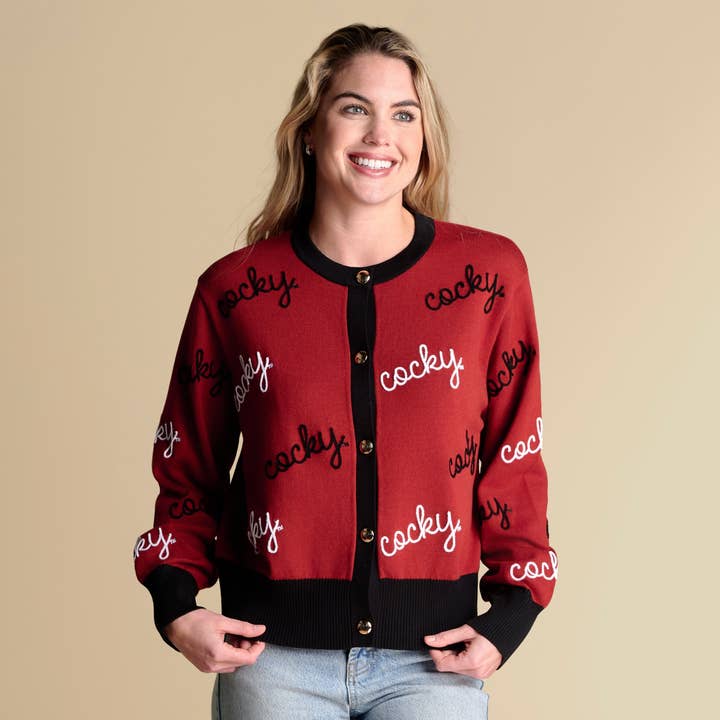 The Angled Rope Embroidery Cardigan | South Carolina for wholesale by Stewart Simmons