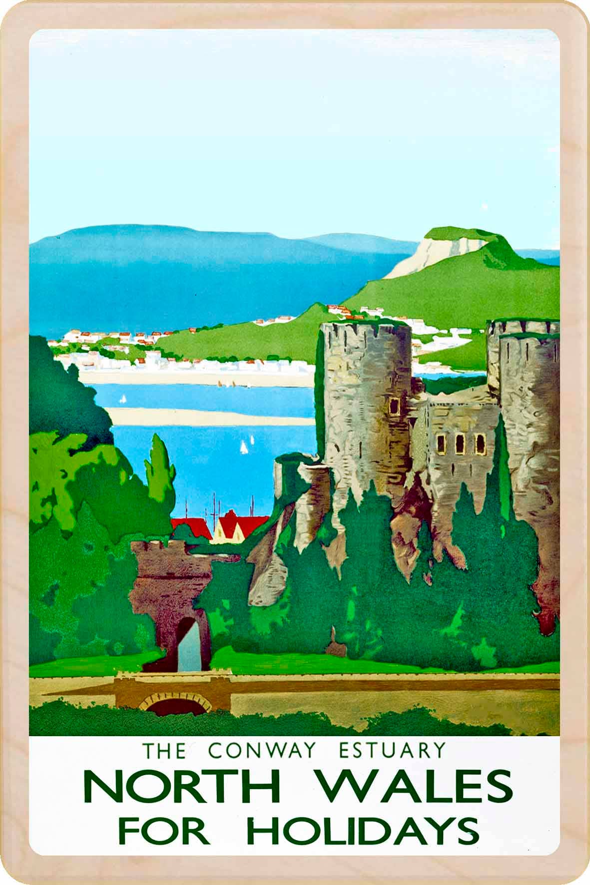 THE WOODEN POSTCARD COMPANY - Vendita all'ingrosso Cartoline - Conway, Galles - Carte e magneti ecologici0