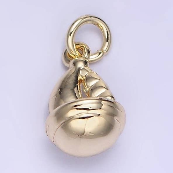 Pendentif Bateau Rond Mini en Or 14K Rempli | AG-663 pour la vente par Aim Eternal
