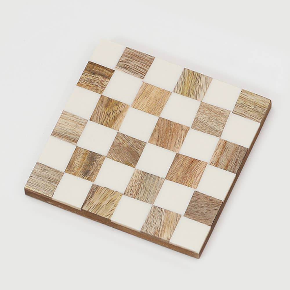 ExpoBazaar - Wholesale Coasters - Wood Coaster Set | Assorted Design Coasters | Pack of 47