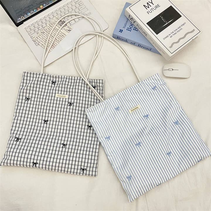 Funkyrel® Atzbranding Limited - Wholesale Tote Bag - Women's - Cosbai – Sweet Gingham Shoulder Tote Bag9