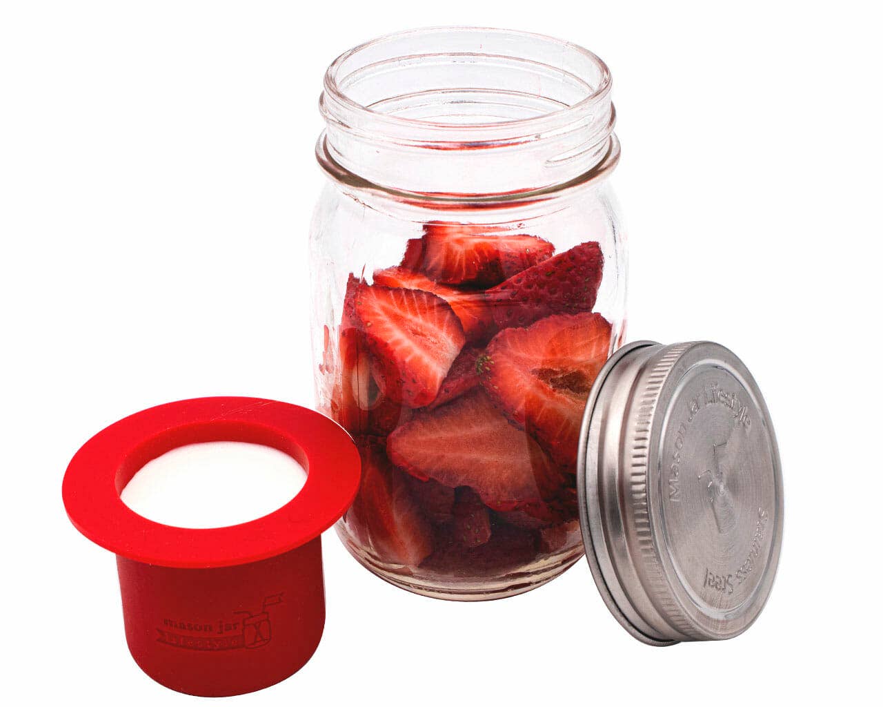 Mason Jar Lifestyle - Wholesale Food Storage Container - Mason Jar Divider Cup for Salads, Dips, and Snacks9