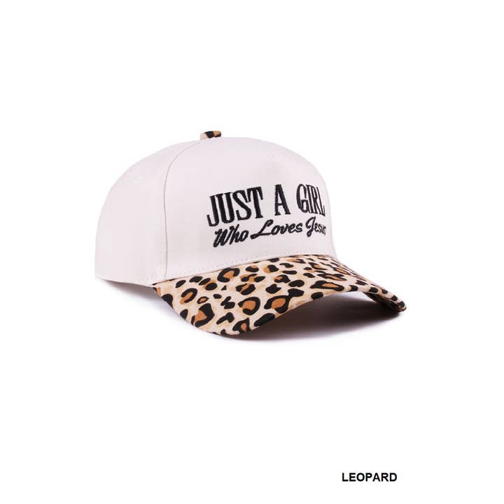 42POPS - Wholesale Baseball Cap - Women's - `.0724 Just A Girl Who Loves Jesus Two Tone Canvas Cotton Cap SI-2810
