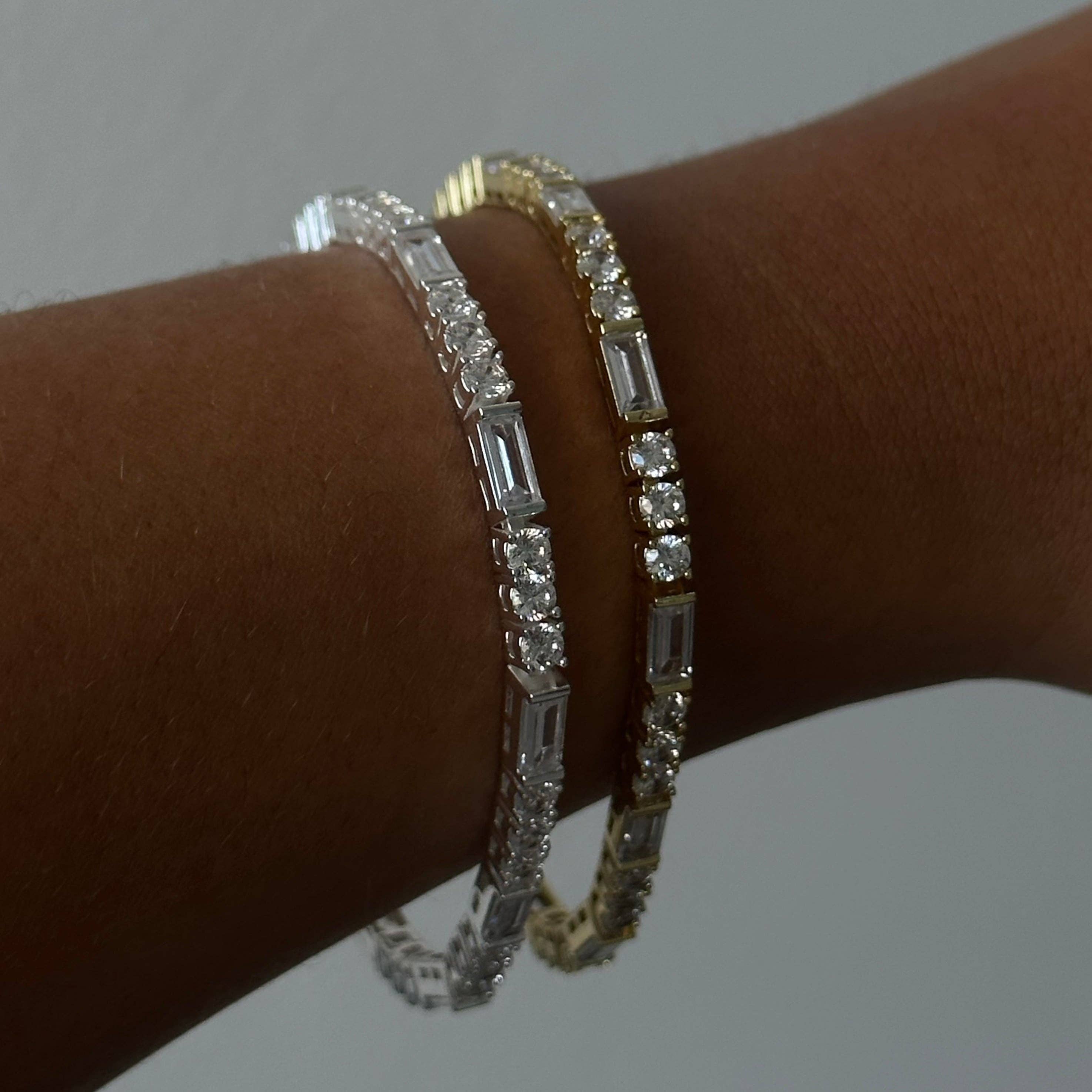 Gold Amina Tennis Bracelet for wholesale on Faire1