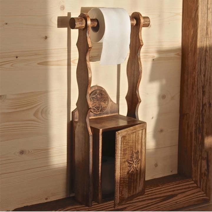 Edelweiss paper dispenser for wholesale by LES SCULPTEURS DU LAC