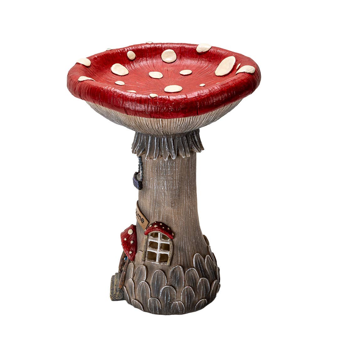 Pacific Trading - Wholesale Outdoor Ornament/Decor - Whimsical Garden Toadstool Mushroom House with LED4