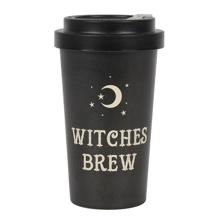 Bamboo Coffee Mug With Sleeve, Witches Brew for wholesale by Pacific Trading
