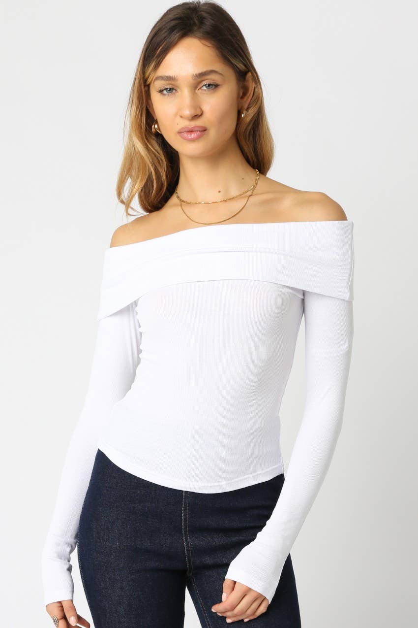 Olivaceous - Wholesale Knit Top - Women's - Rebecca Off Knit Top0