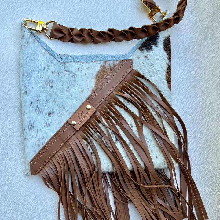 Longhorn Fringe Swing Bag for wholesale by C3X Leather Company