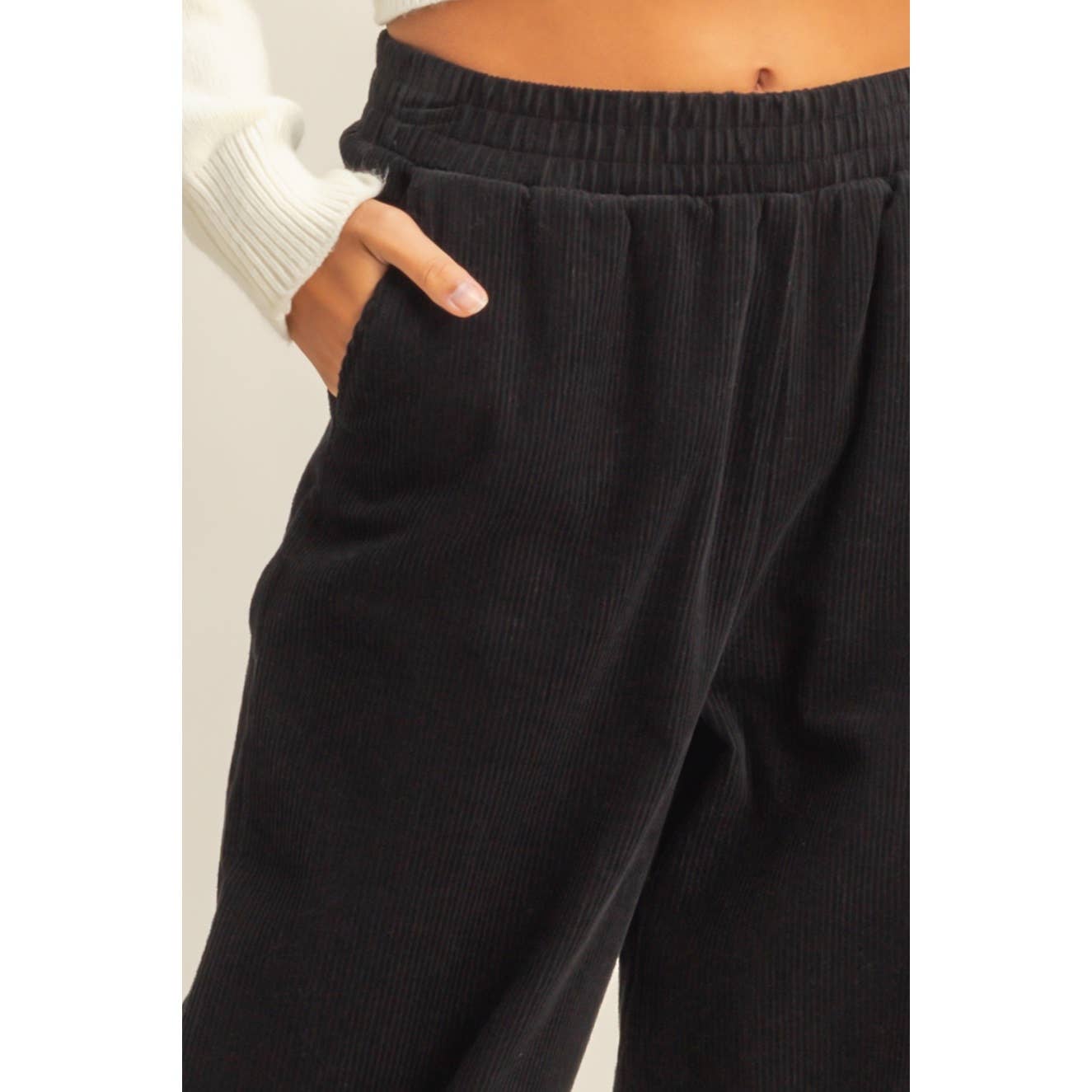 Double Zero - Wholesale Pants - Women's - Corduroy High-Waisted Wide Leg Pants10