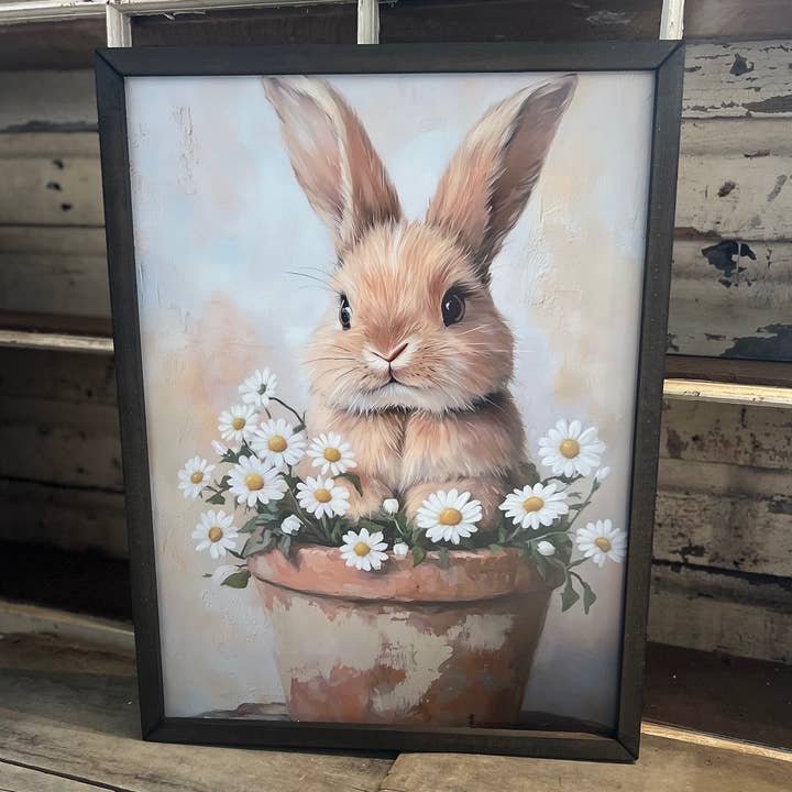 HMK122 Vaso A Coniglio Cornice Scatola per la vendita all'ingrosso da parte di JanMichaels Art & Home